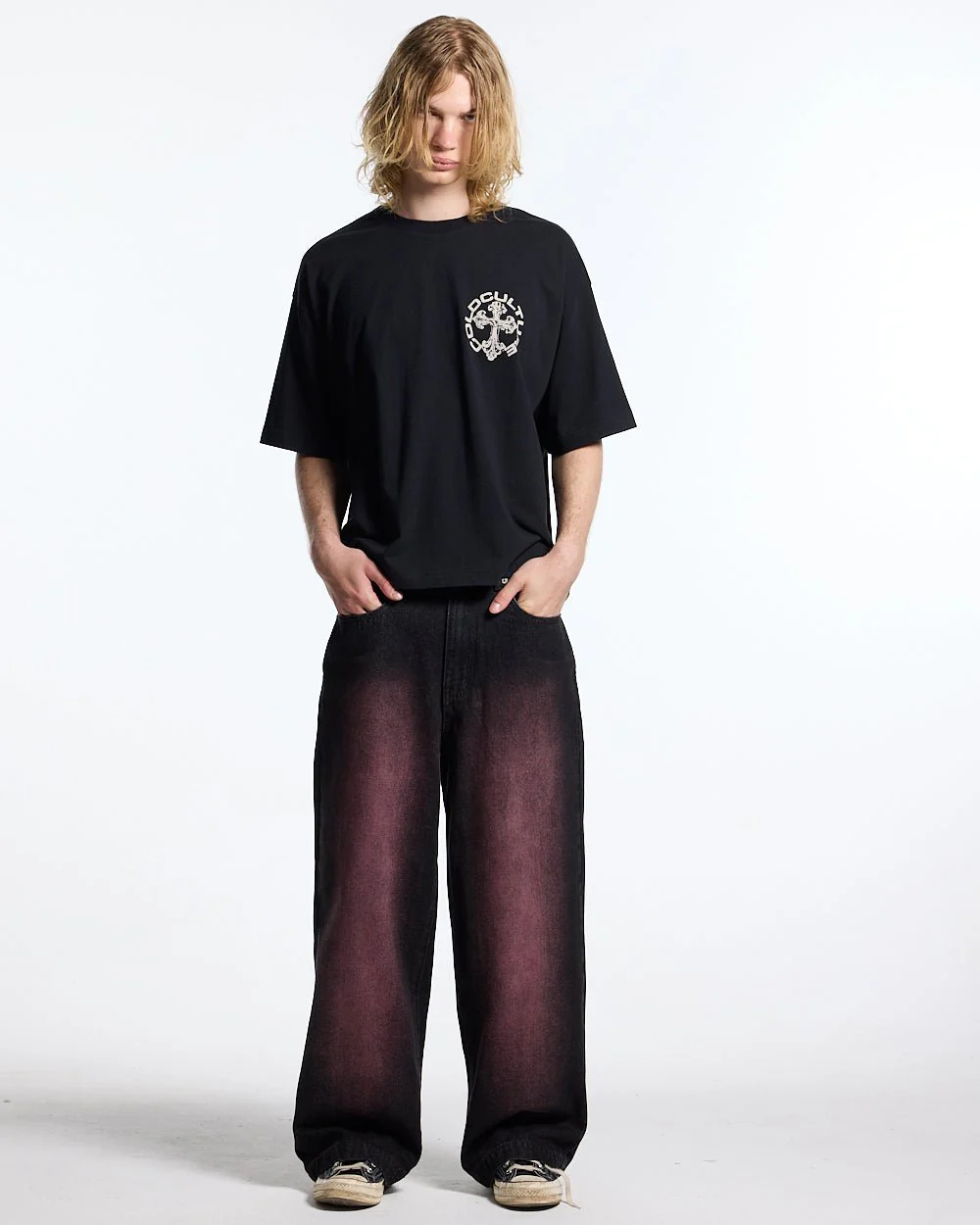 DISCHARGE TEE BLACK - Image 5