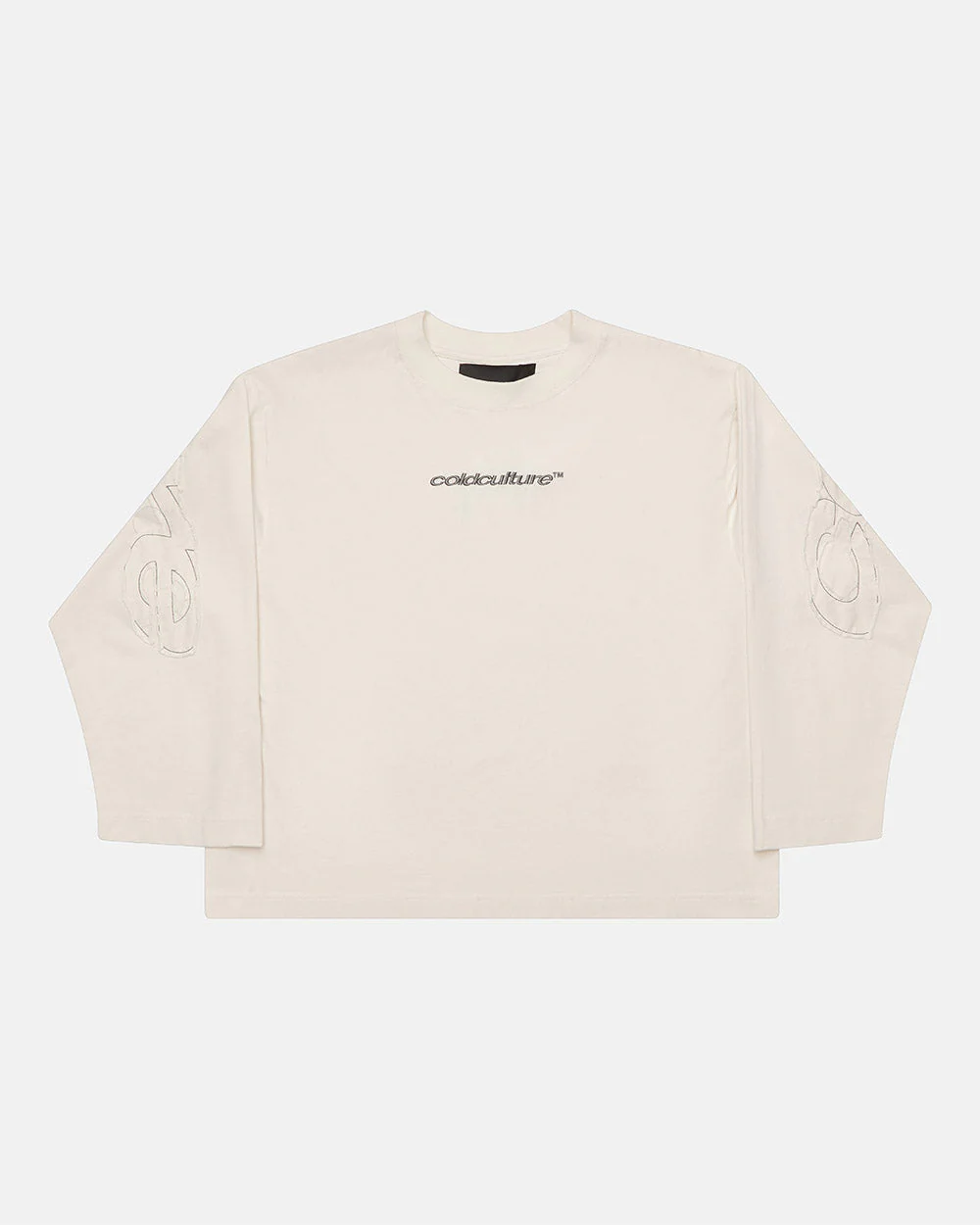 DISTRESS CURVED LONGSLEEVE LIGHT GREY - Image 3