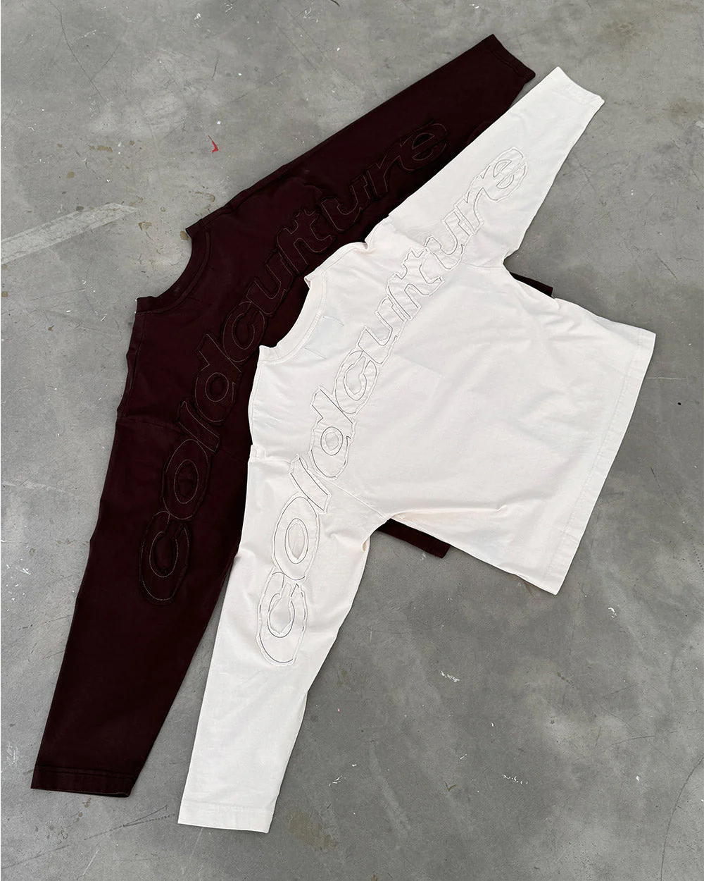 DISTRESS CURVED LONGSLEEVE LIGHT GREY - Image 9