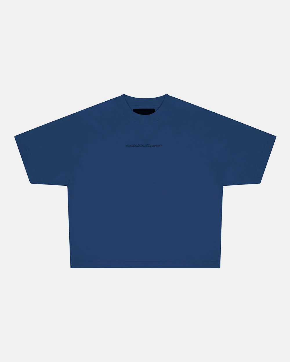 DISTRESS CURVED TEE NAVY - Image 4