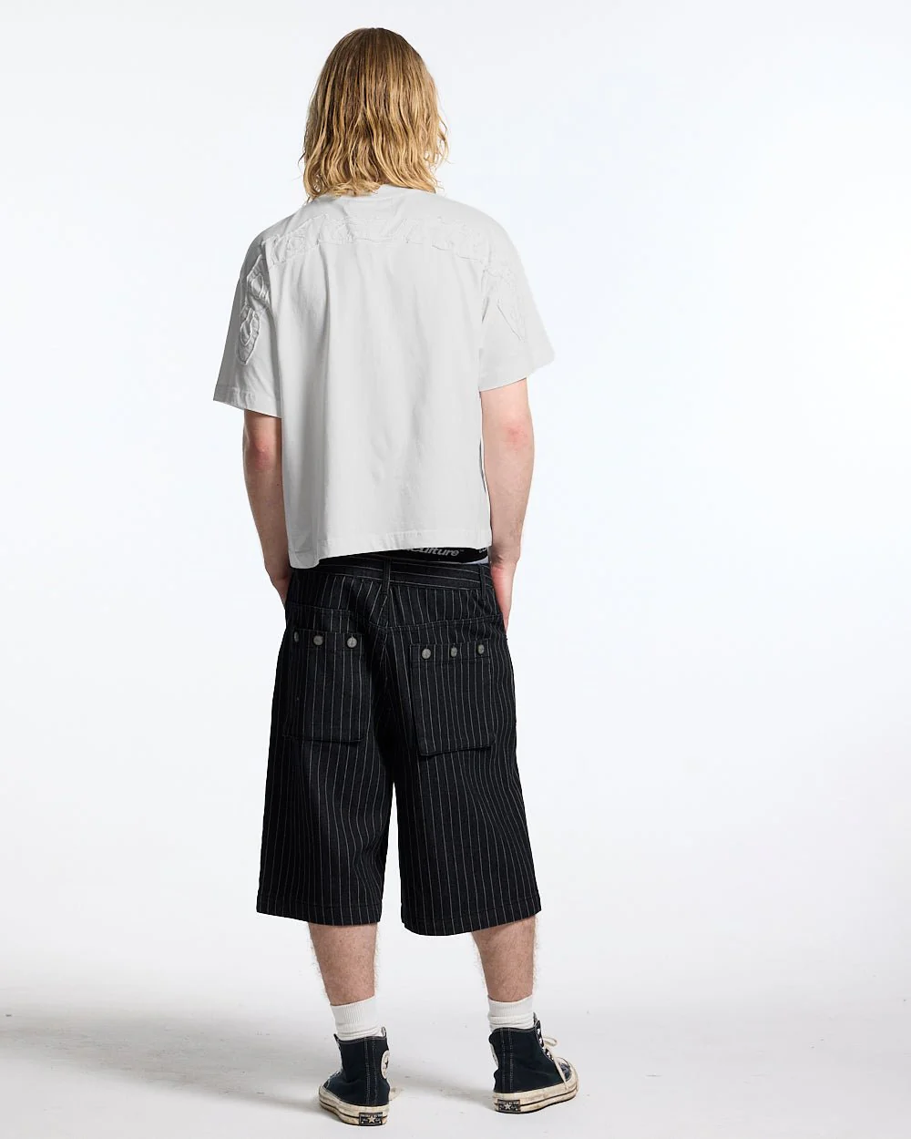 DISTRESS CURVED TEE WHITE - Image 5