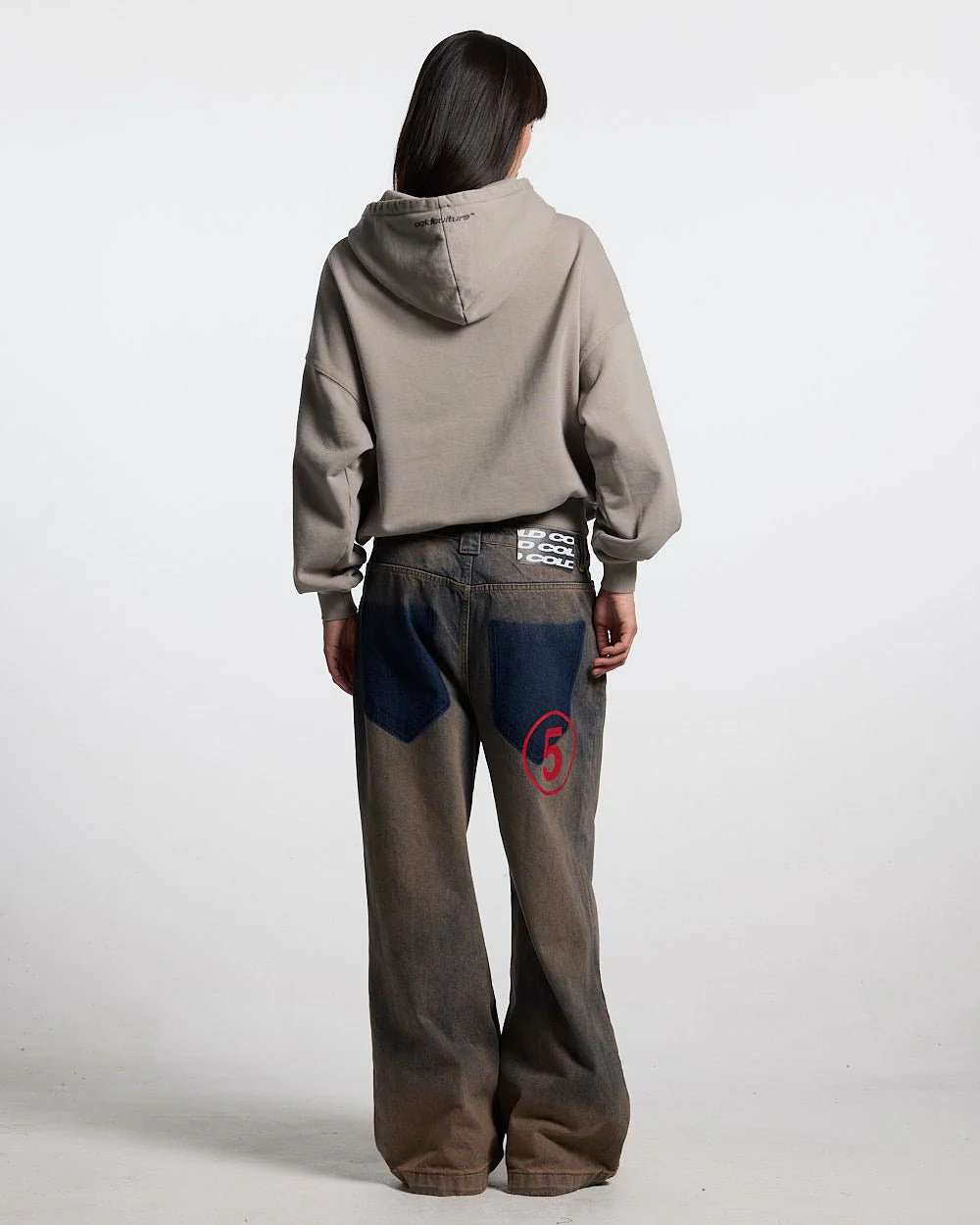 DISTRESS STARS HOODIE BEIGE - Image 6
