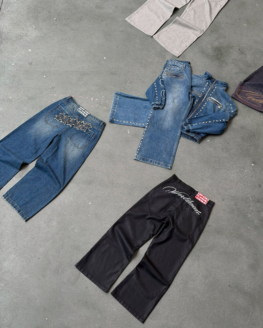 DISTRESS STARS V2 PANTS BLUE DENIM - Image 11