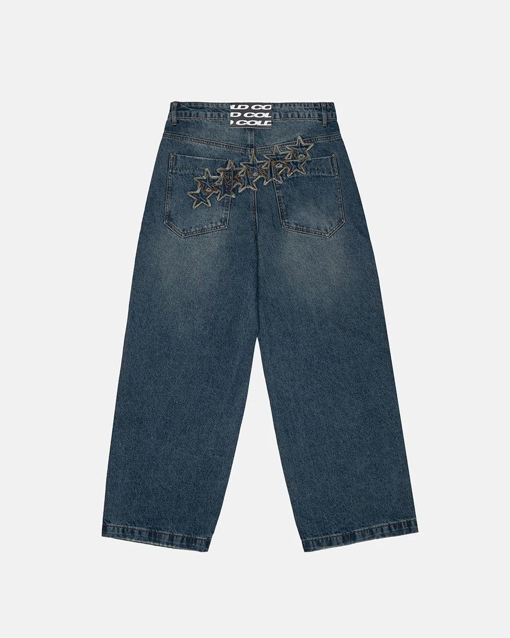 DISTRESS STARS V2 PANTS BLUE DENIM - Image 2