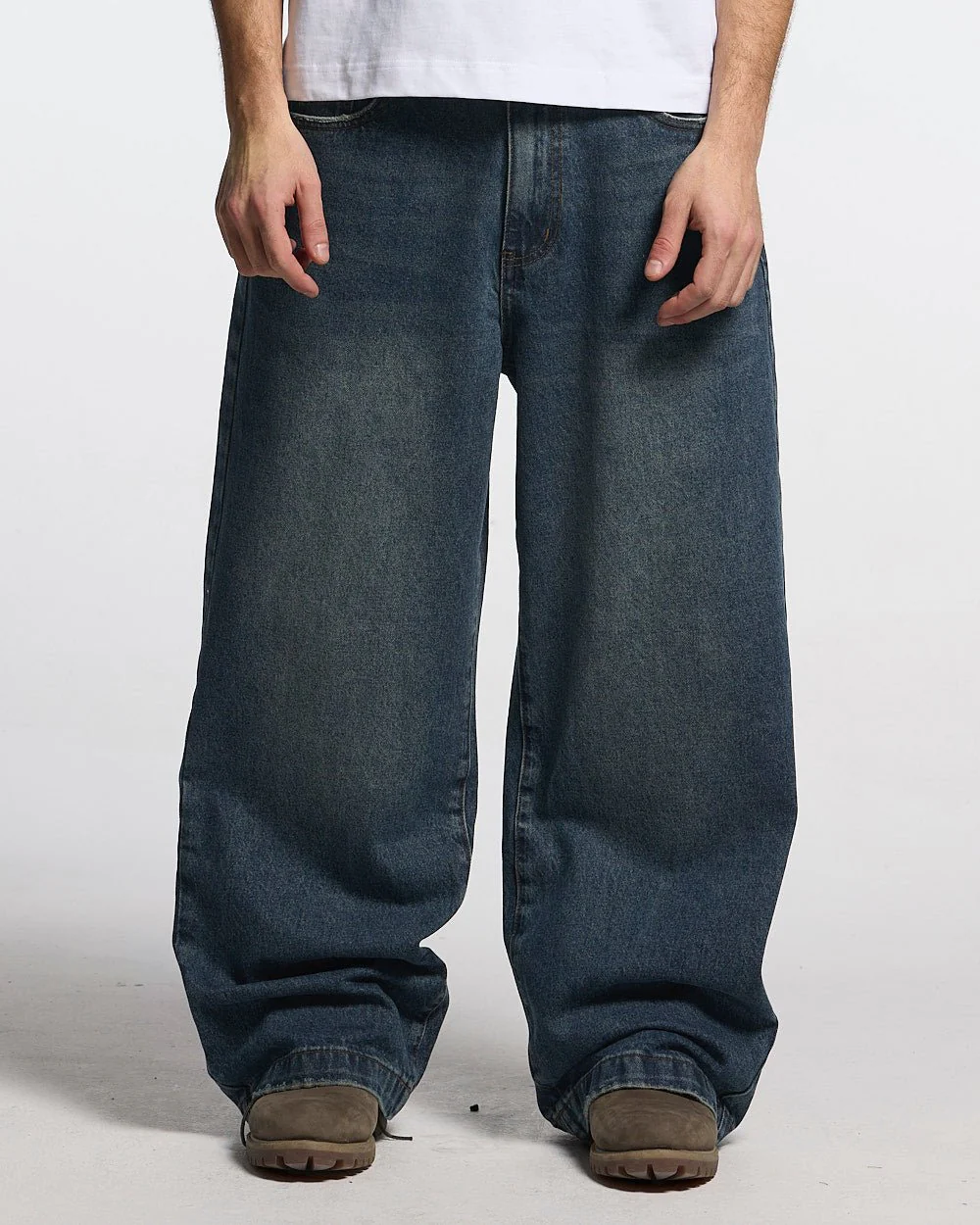 DISTRESS STARS V2 PANTS BLUE DENIM - Image 3