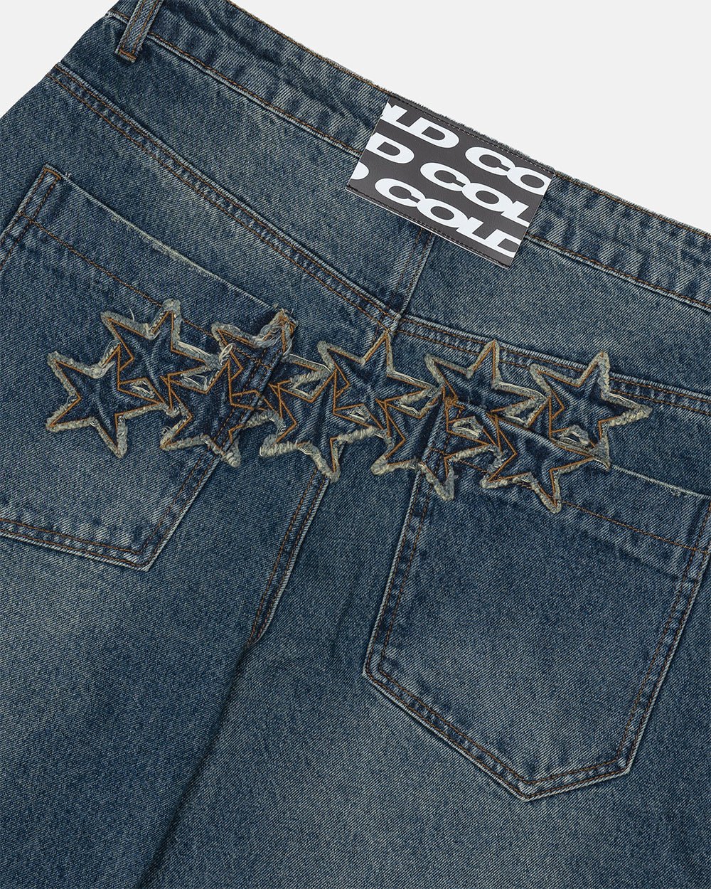 DISTRESS STARS V2 PANTS BLUE DENIM - Image 5