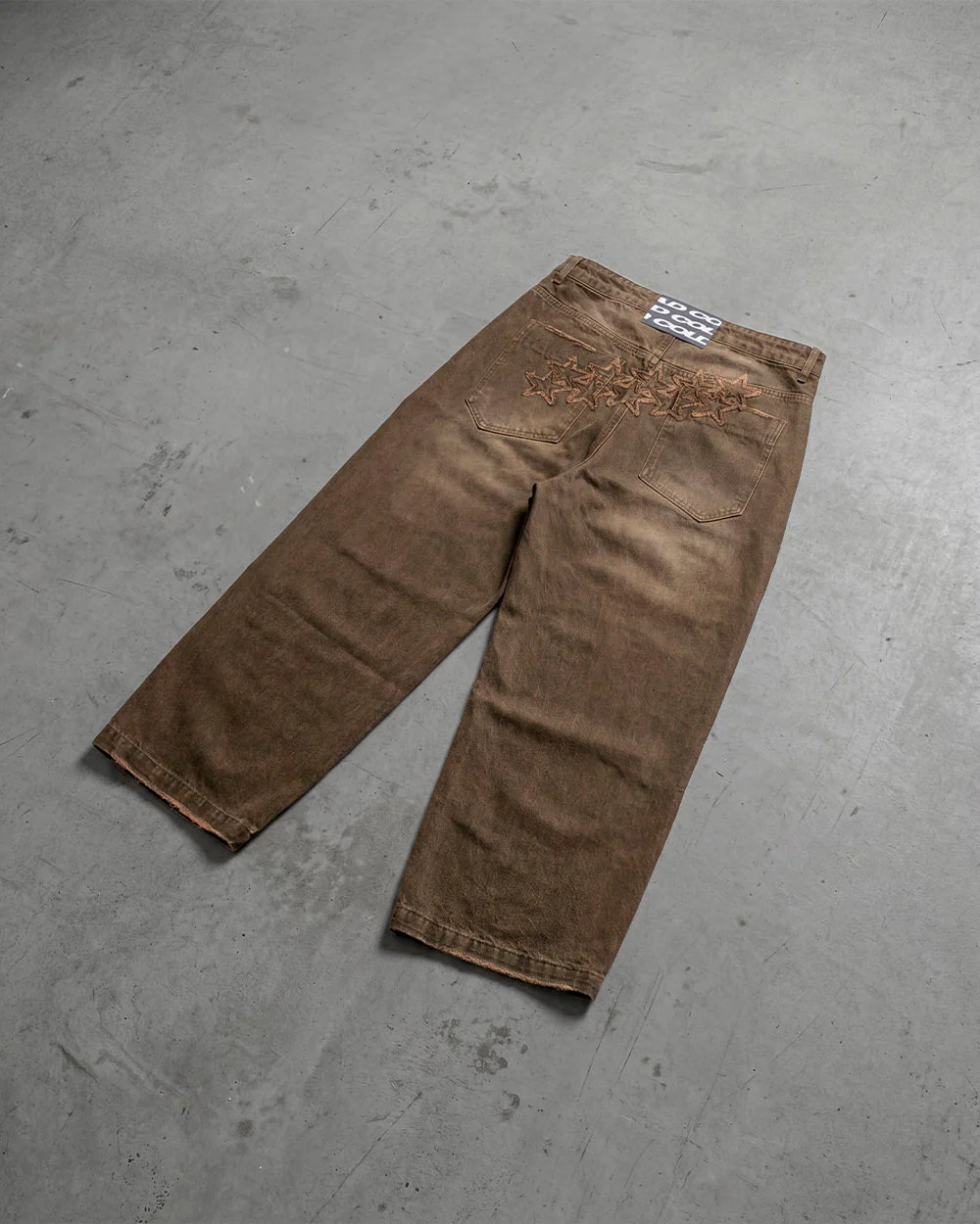 DISTRESS STARS V2 PANTS BROWN DENIM - Image 11