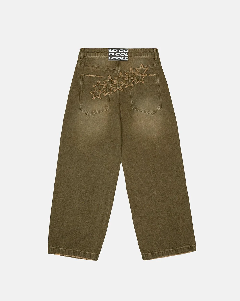 DISTRESS STARS V2 PANTS BROWN DENIM - Image 2