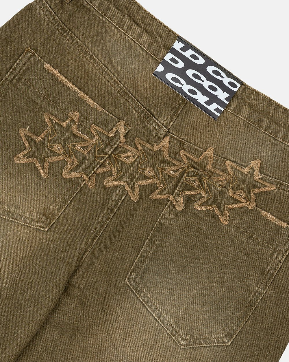 DISTRESS STARS V2 PANTS BROWN DENIM - Image 5