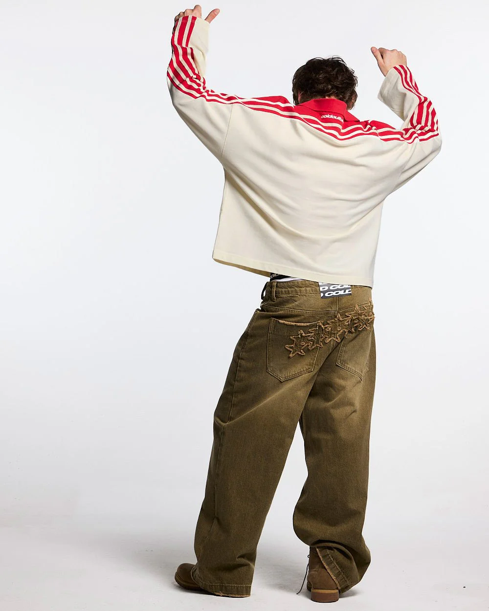 DISTRESS STARS V2 PANTS BROWN DENIM - Image 7