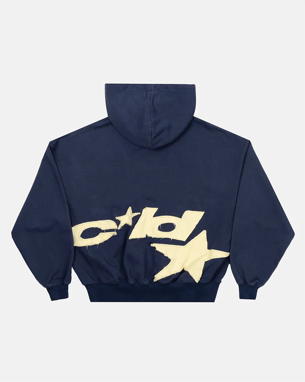 DISTRESSED DEFENSE HOODIE NAVY - Image 2