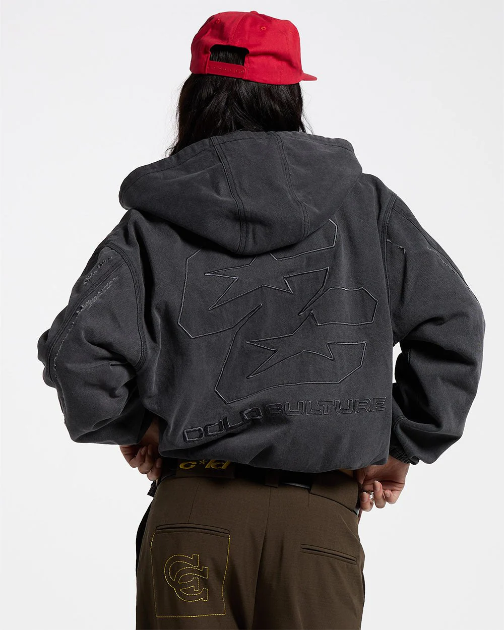 DOUBLE C STARS ZIP JACKET HEAVY GREY DENIM - Image 4