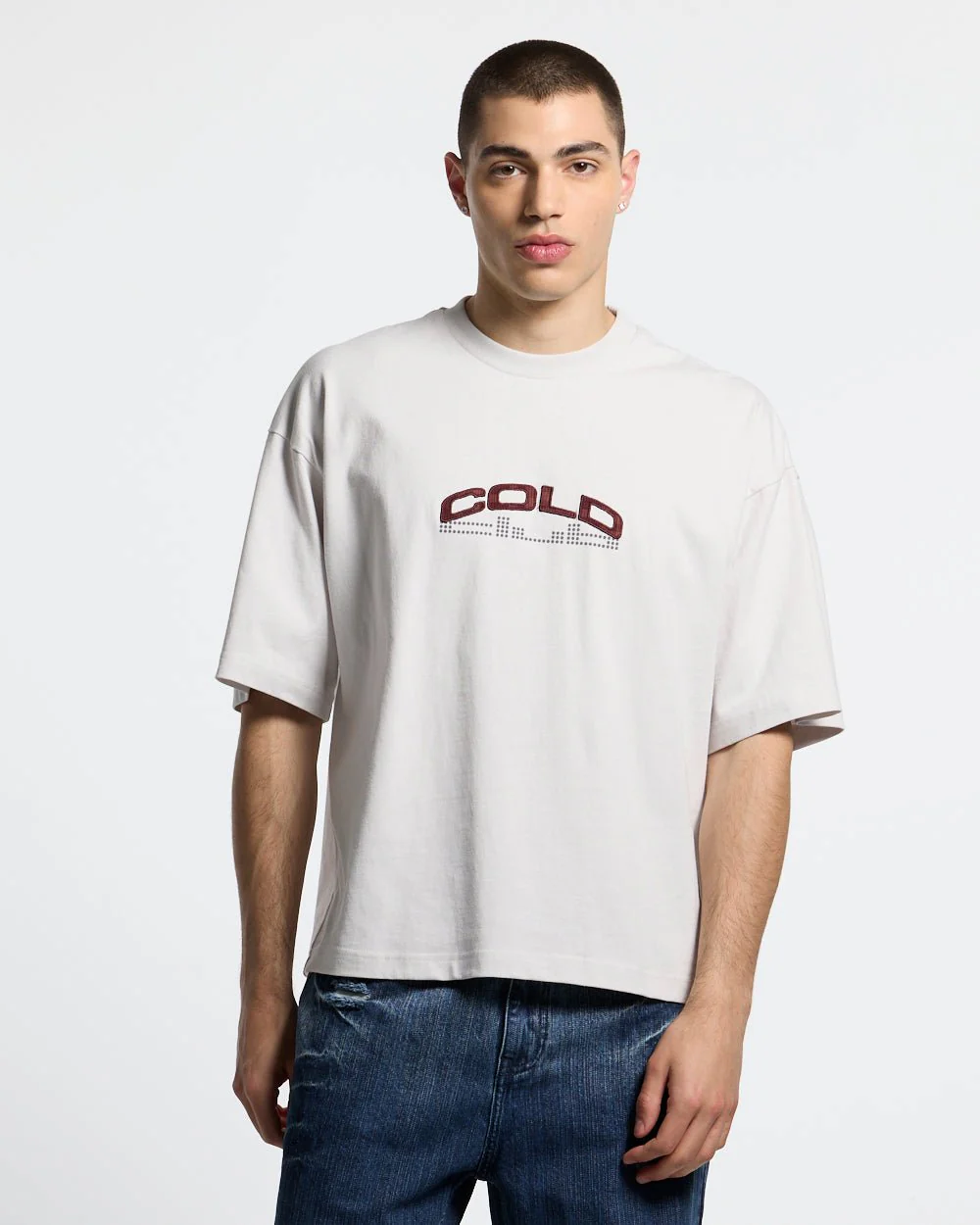 DOTS CLUB TEE LIGHT GREY - Image 3