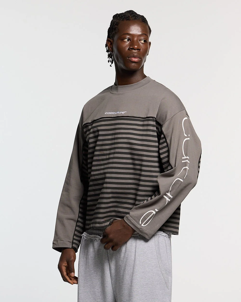 DOUBLE SIDED LONGSLEEVE DARK GREY - Image 2