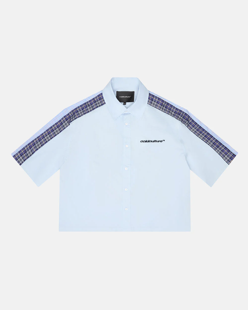 DOUBLE TARTAN SHIRT LIGHT BLUE - Image 3