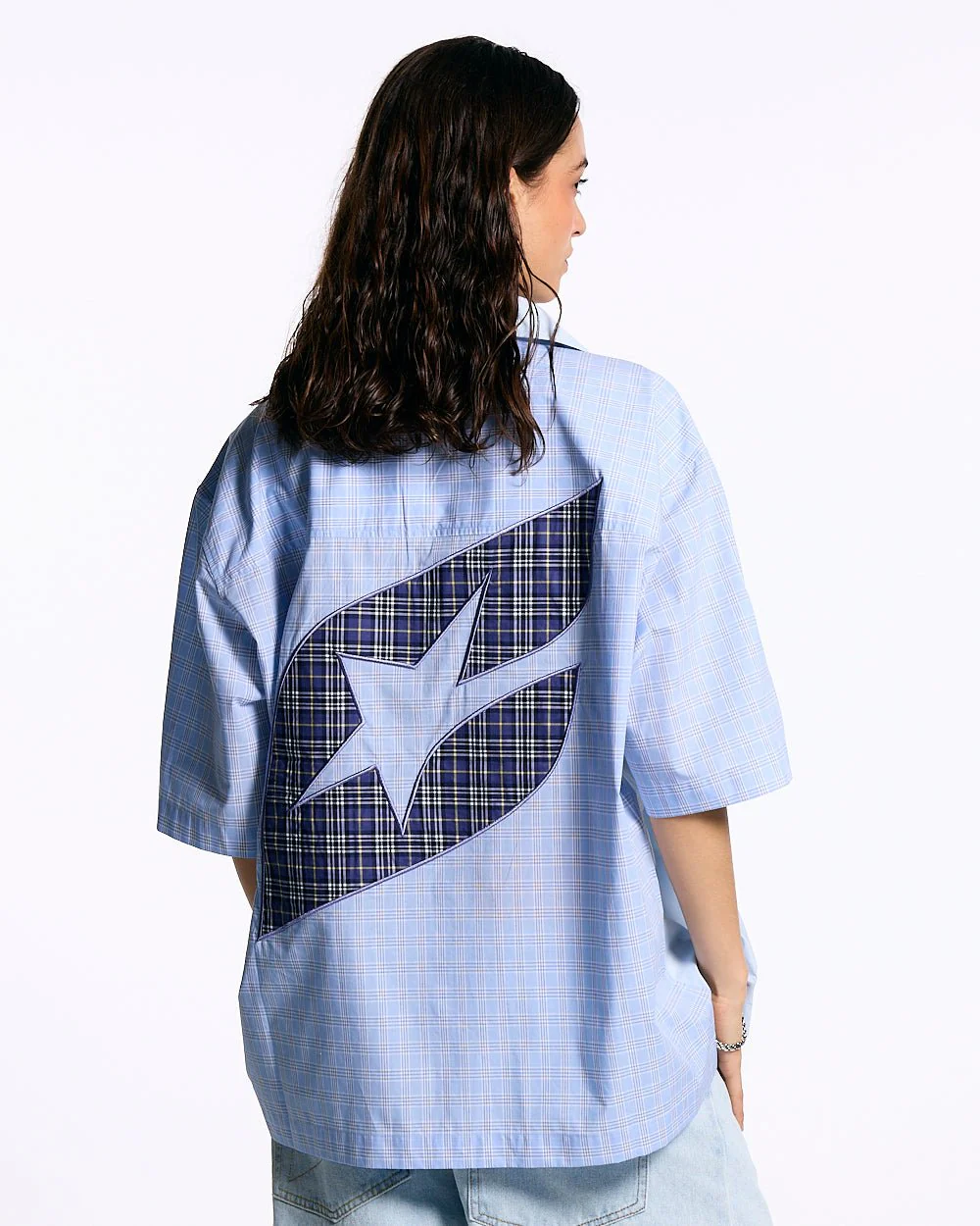 DOUBLE TARTAN SHIRT LIGHT BLUE - Image 5