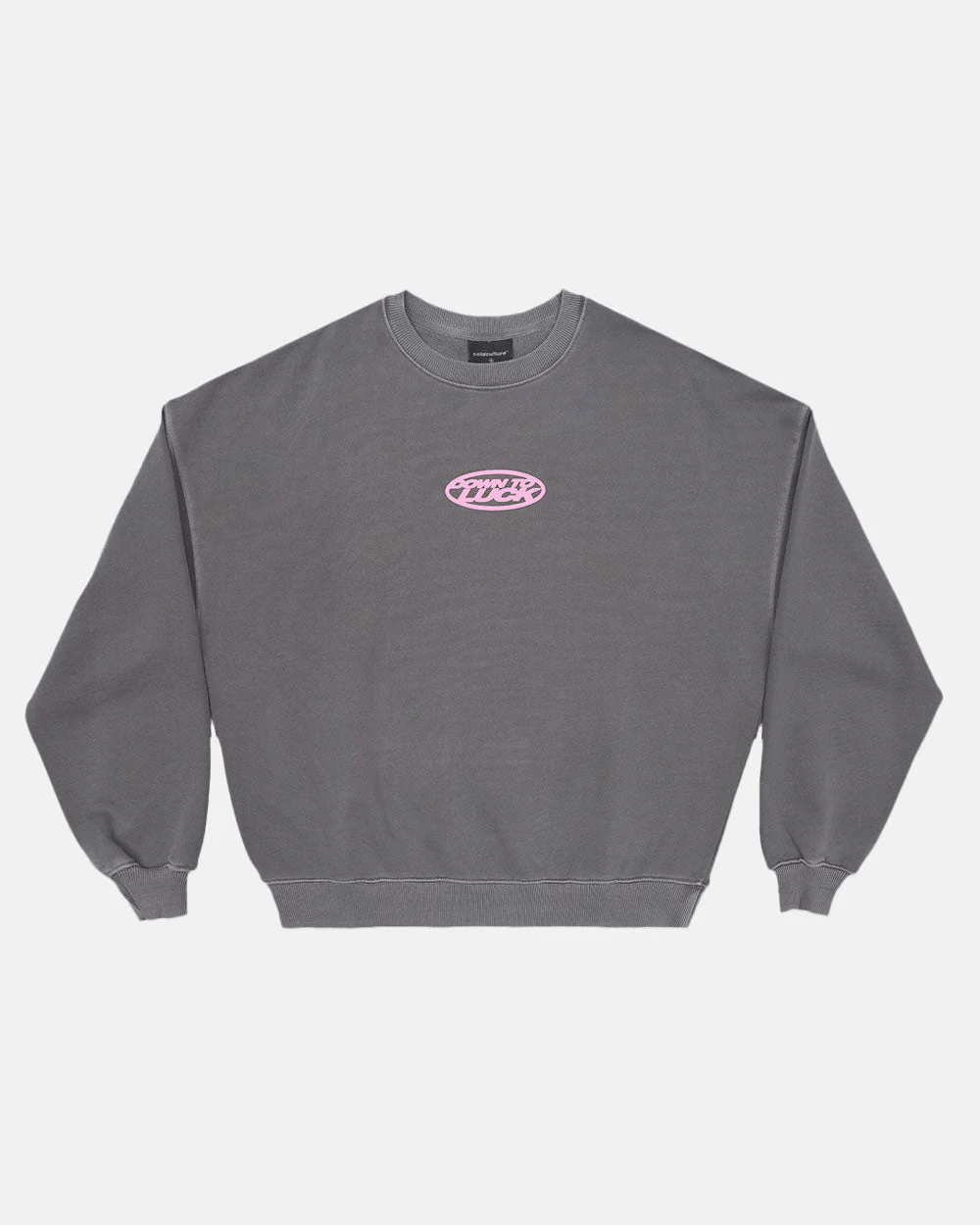DOWN TO LUCK CREWNECK SMOKEY GREY - Image 2