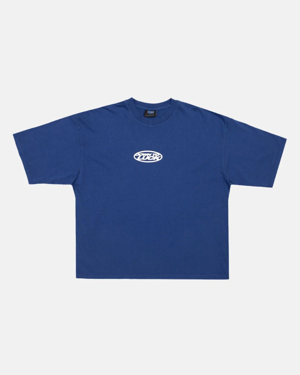DOWN TO LUCK TEE BRIGHT BLUE - Image 3