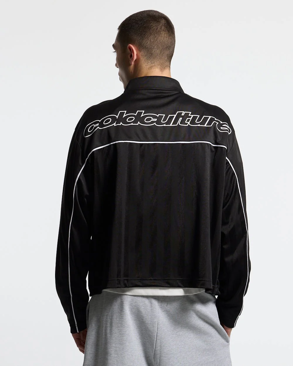 DRAW THE LINE LONGSLEEVE SHIRT BLACK - Image 4