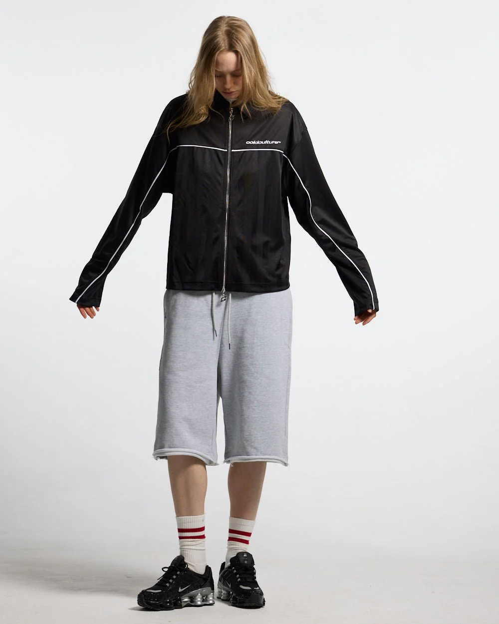 DRAW THE LINE LONGSLEEVE SHIRT BLACK - Image 5