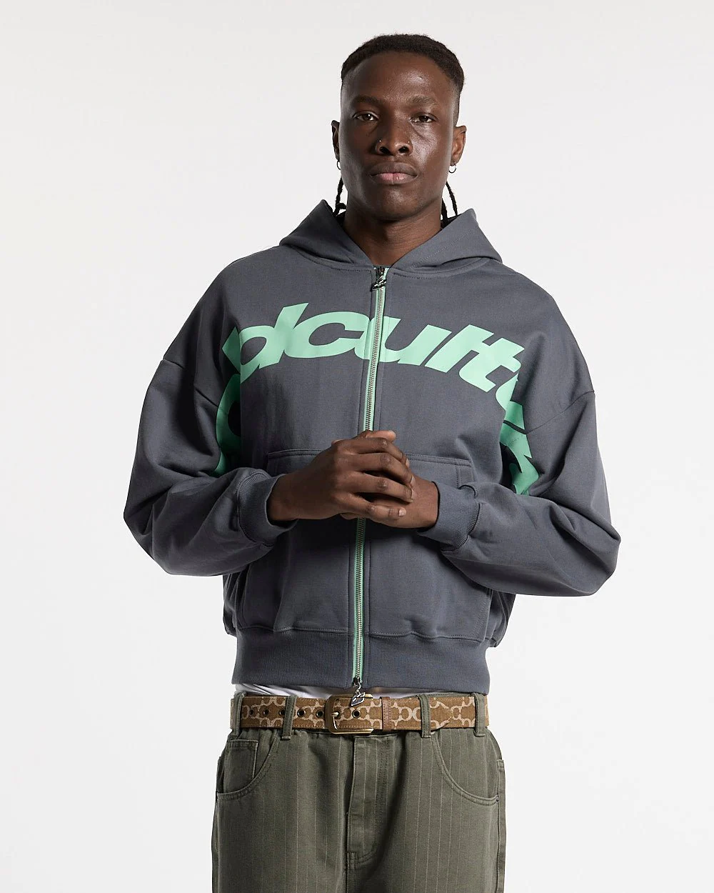 DRIVEN ZIP HOODIE INDIGO BLUE - Image 2