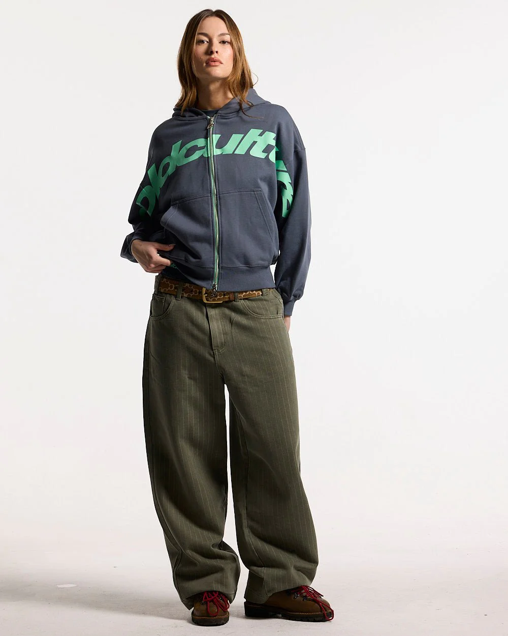 DRIVEN ZIP HOODIE INDIGO BLUE - Image 5