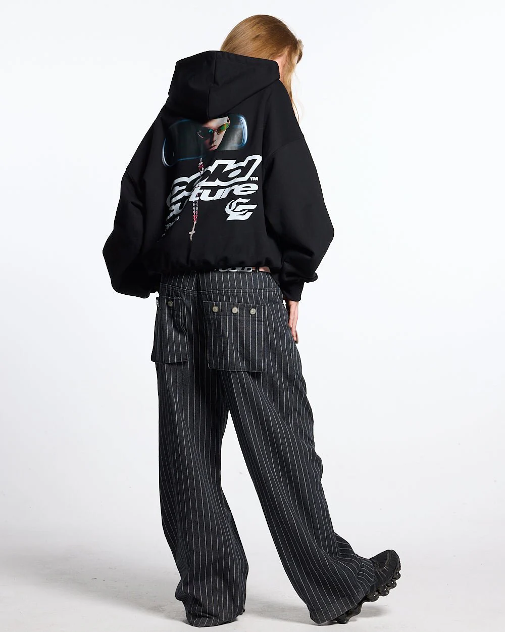 DRIVING MIRROR HOODIE BLACK - Image 5