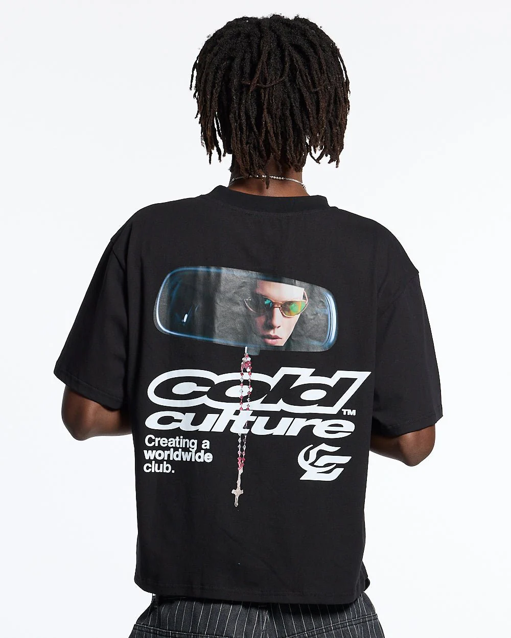DRIVING MIRROR TEE BLACK - Image 2