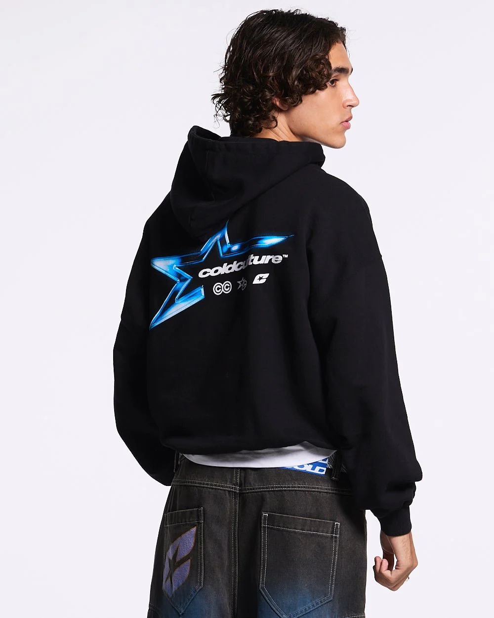ELECTRIC SHINE HOODIE BLACK - Image 2