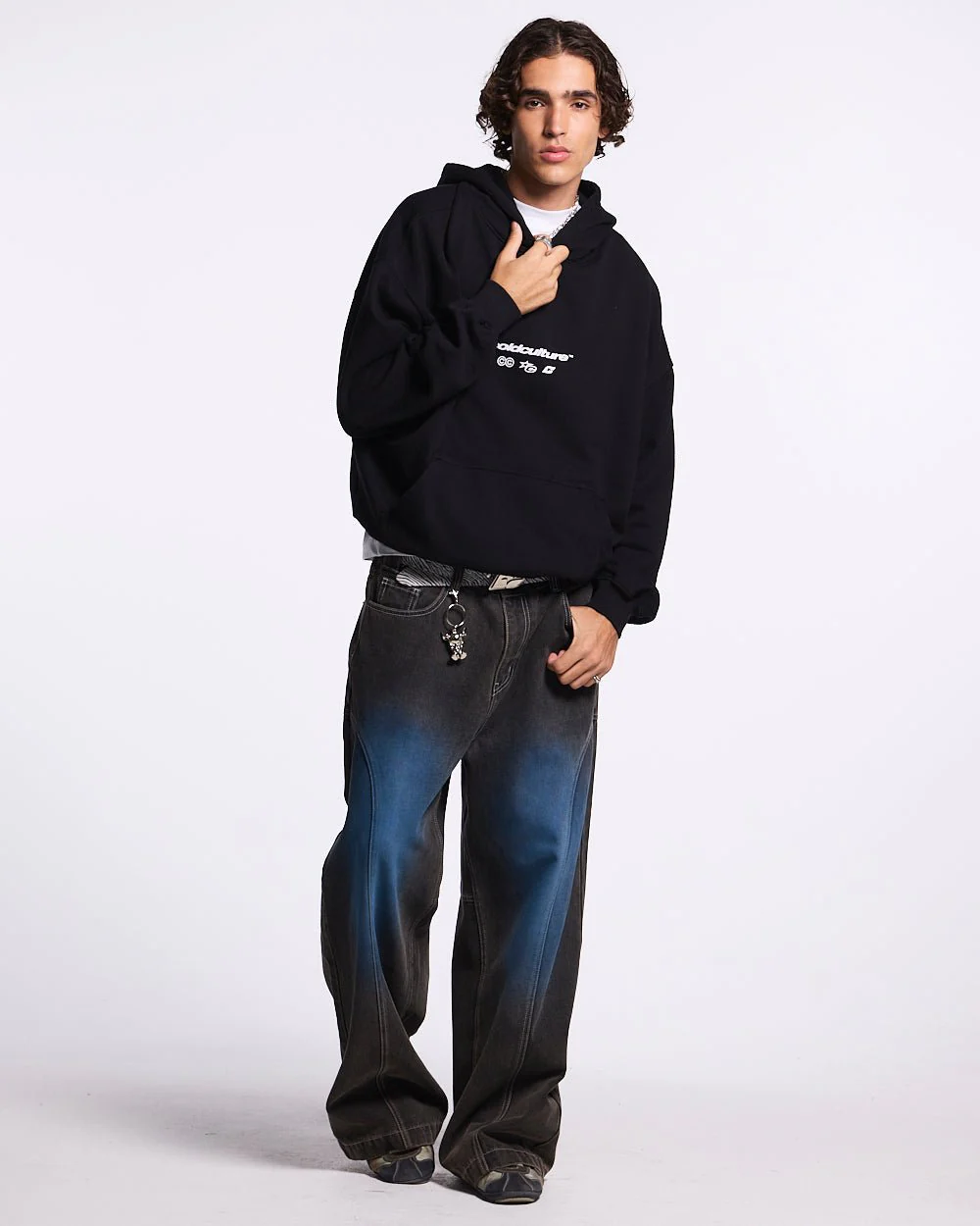 ELECTRIC SHINE HOODIE BLACK - Image 4