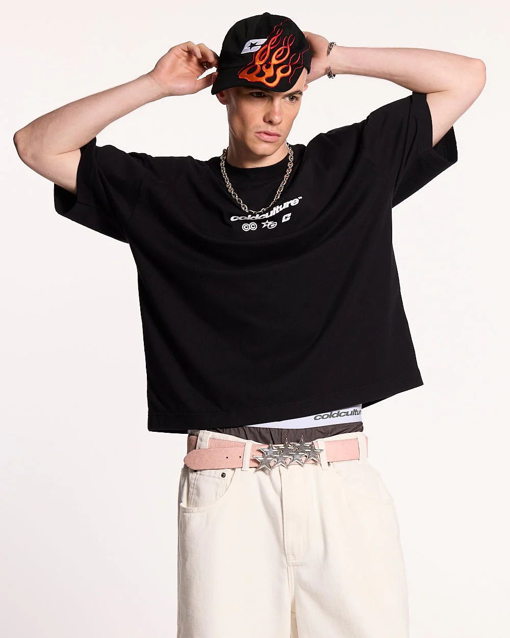 ELECTRIC SHINE TEE BLACK - Image 4