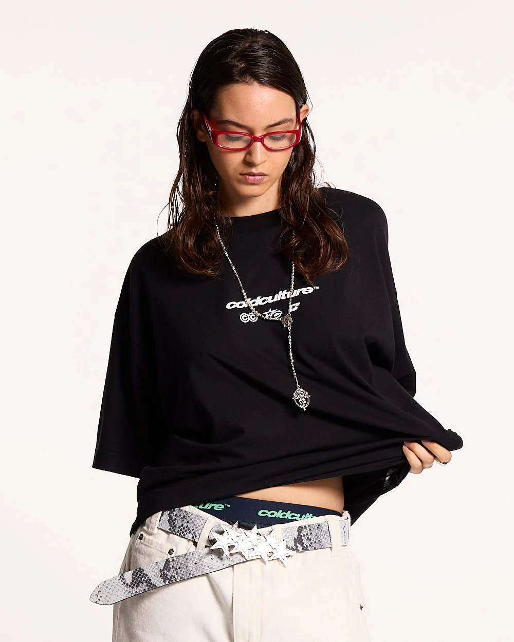 ELECTRIC SHINE TEE BLACK - Image 6