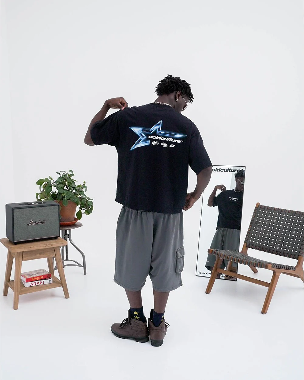 ELECTRIC SHINE TEE BLACK - Image 7