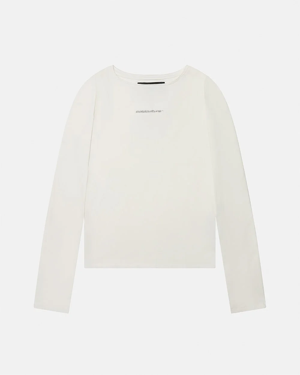 ESSENTIAL LONGSLEEVE TEE WHITE - Image 2