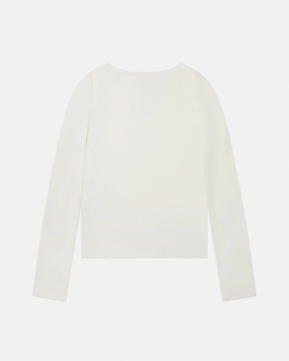 ESSENTIAL LONGSLEEVE TEE WHITE - Image 4