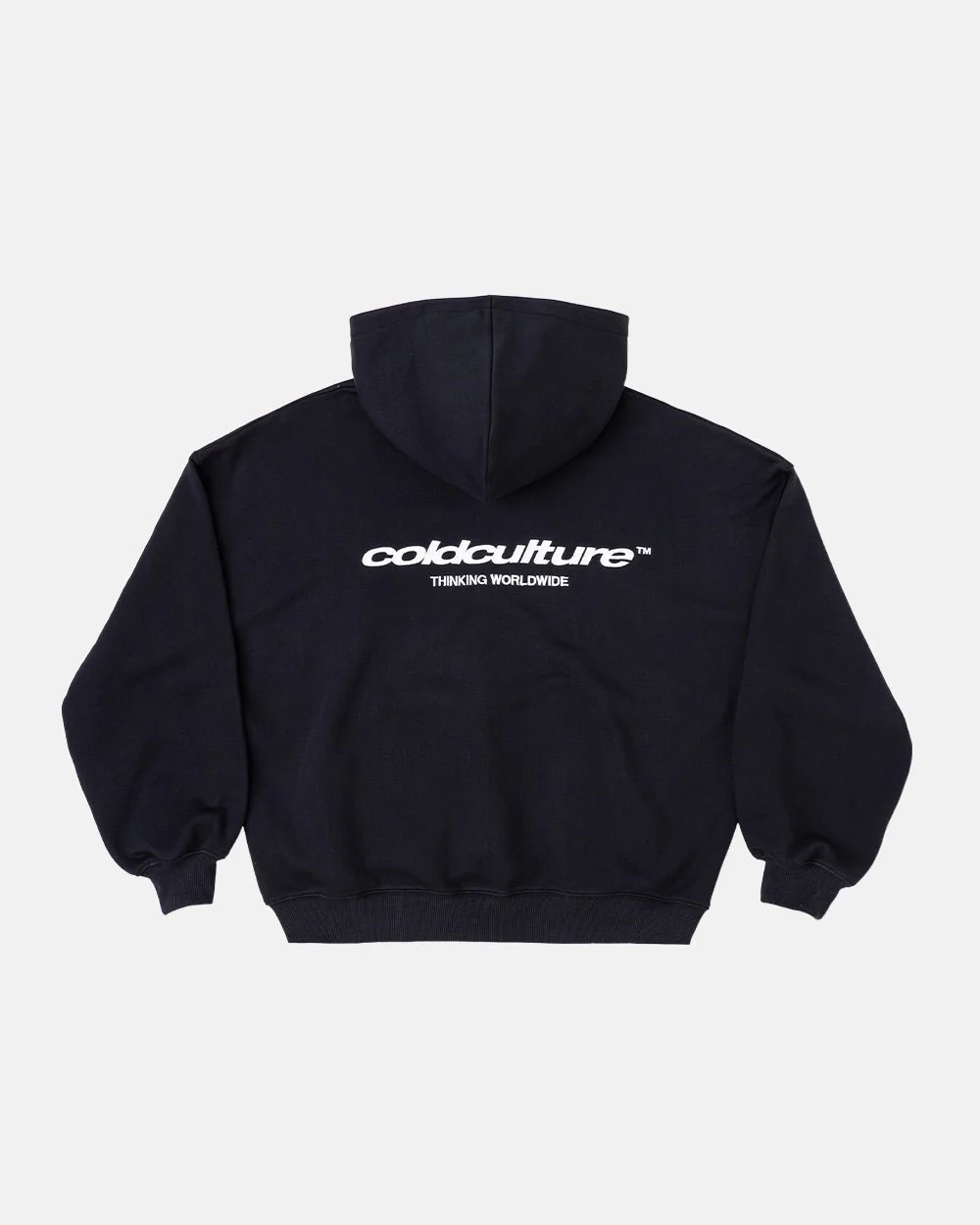 ESSENTIAL ZIP HOODIE BLACK - Image 3