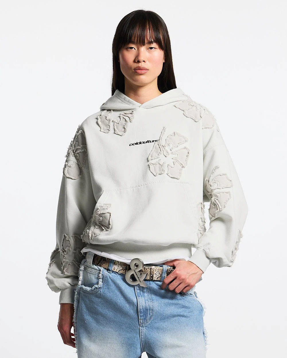FAKE LOVE HOODIE GREY - Image 5