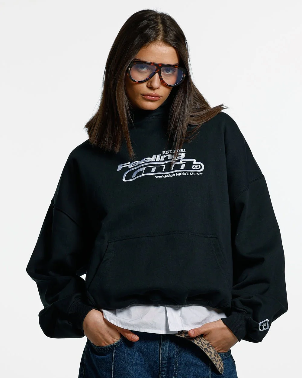 FEELING GOOD TODAY HOODIE BLACK - Image 5