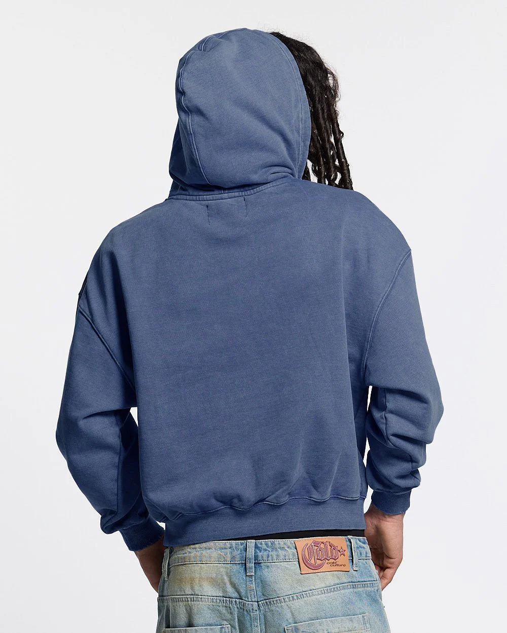 FIFTY - FIVE REASON HOODIE BLUE - Image 3