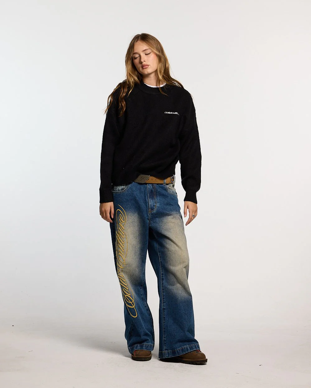 FLUFFY FUR KNIT BLACK - Image 6