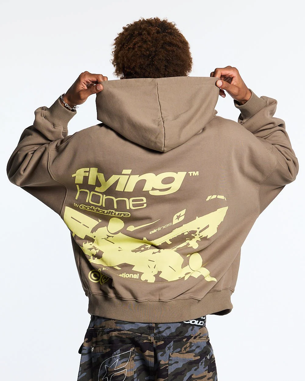 FLYING HOME HOODIE WALNUT BROWN - Image 2