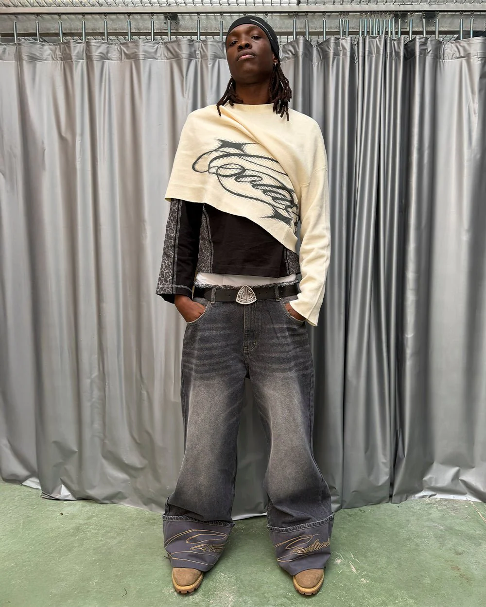 FOLDED V3 PANTS DARK GREY DENIM - Image 9