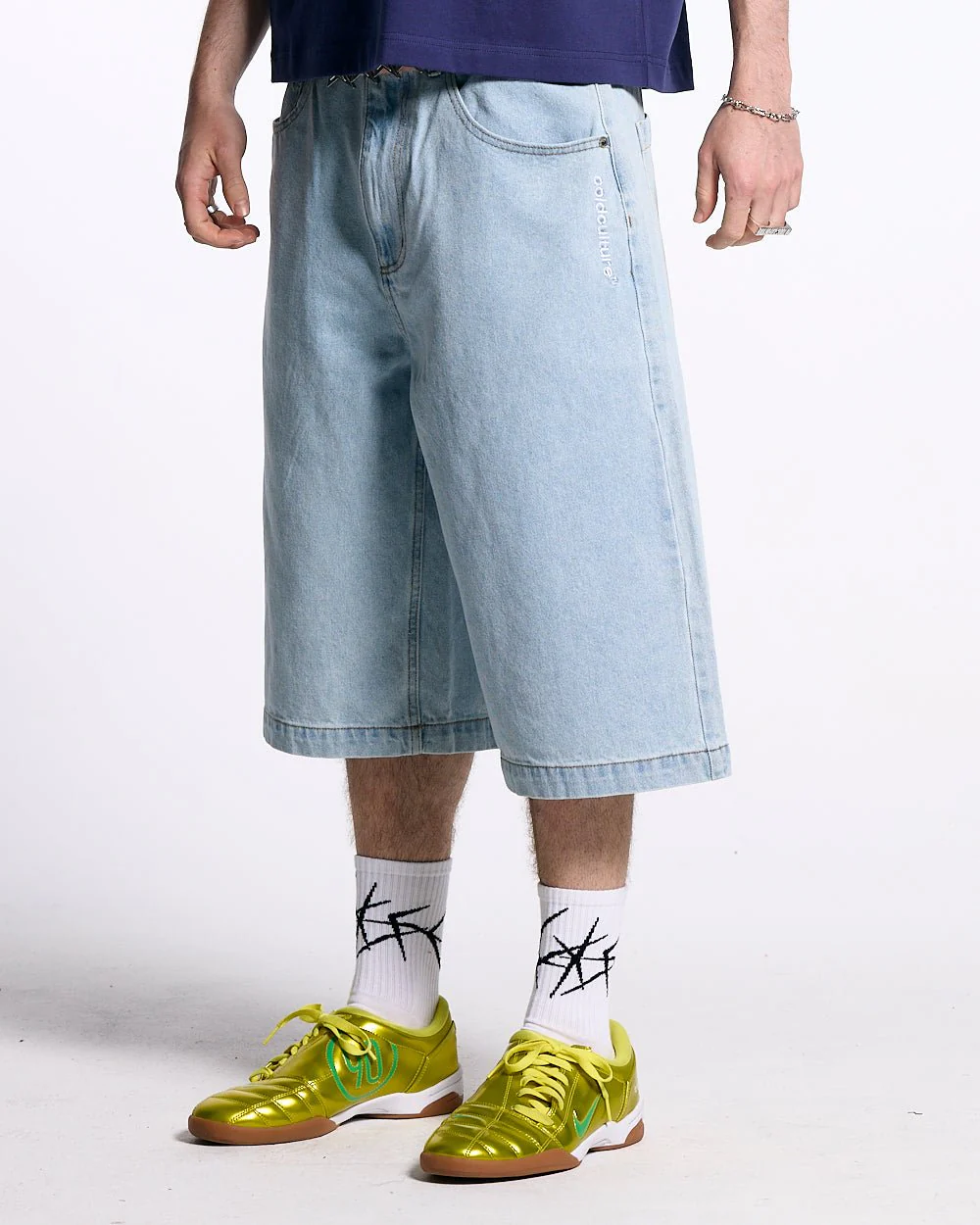FROSTED JORTS LIGHT BLUE DENIM - Image 3