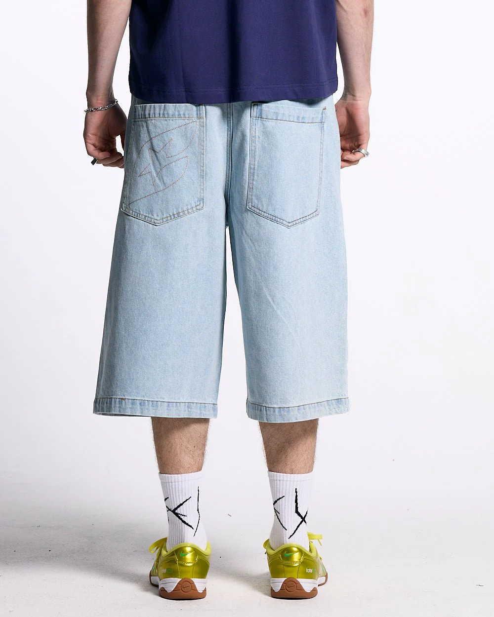 FROSTED JORTS LIGHT BLUE DENIM - Image 4