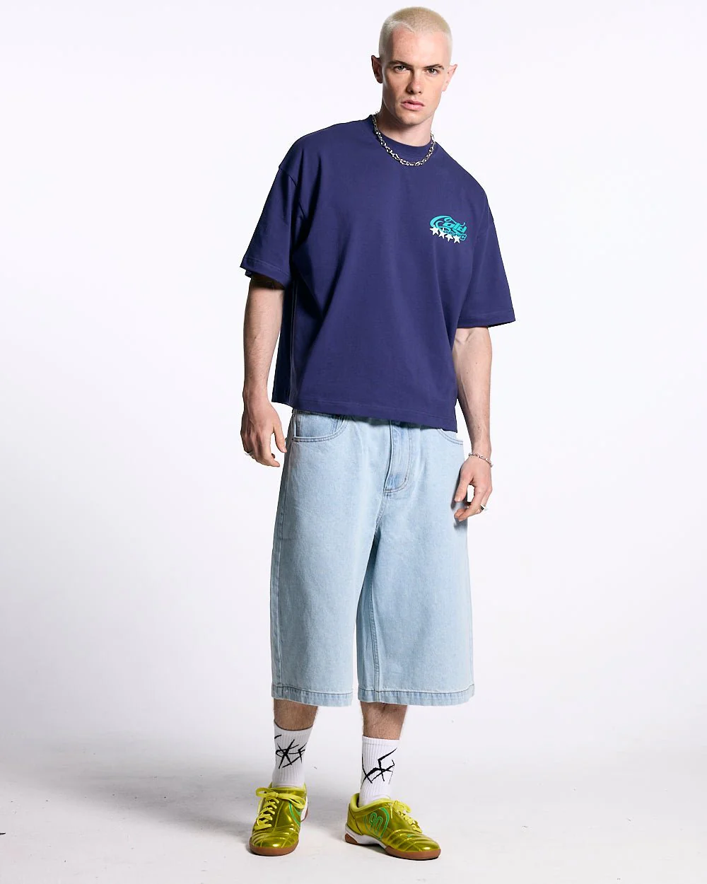 FROSTED JORTS LIGHT BLUE DENIM - Image 6