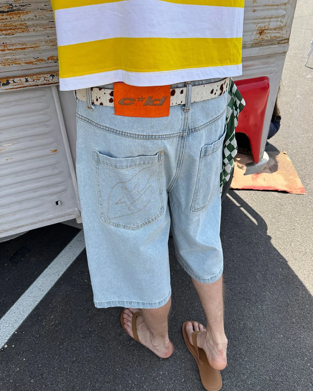 FROSTED JORTS LIGHT BLUE DENIM - Image 7