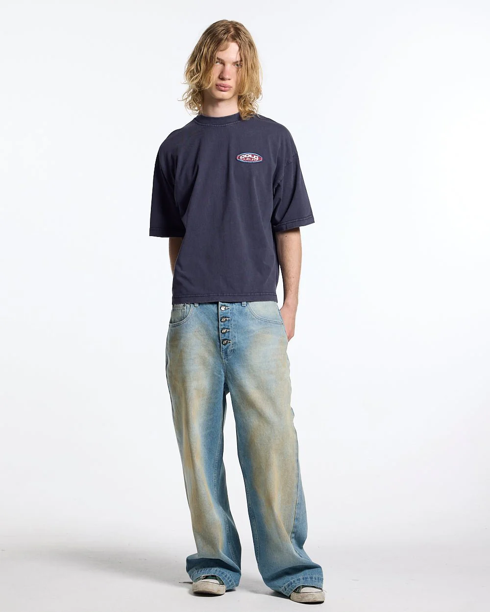 FULL ON WASHED TEE BLUE - Image 5
