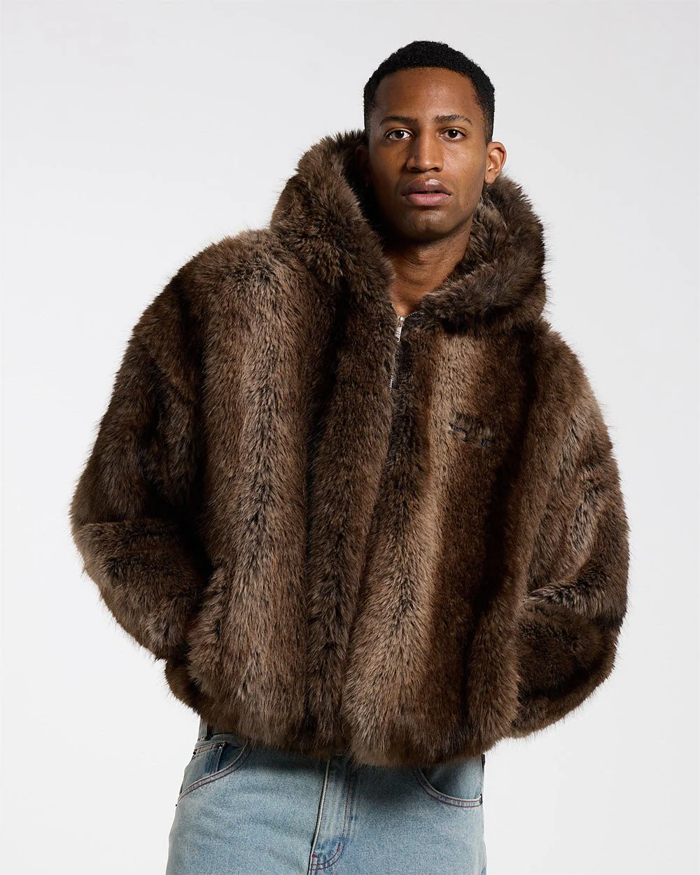 FUR HOODIE JACKET - Image 3