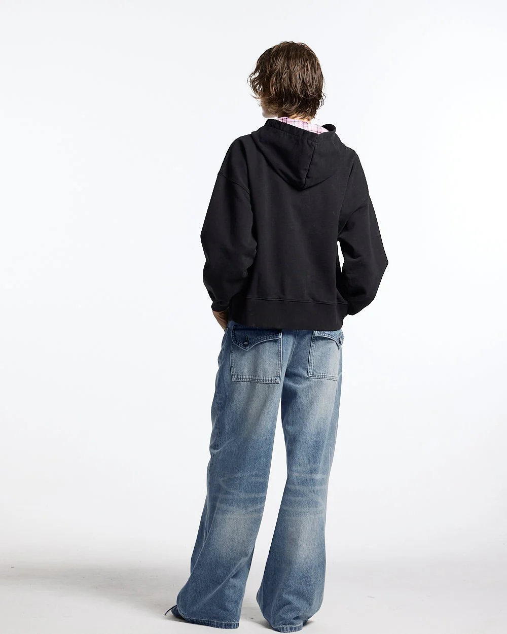 GIRLS CLUB ZIP HOODIE BLACK - Image 6