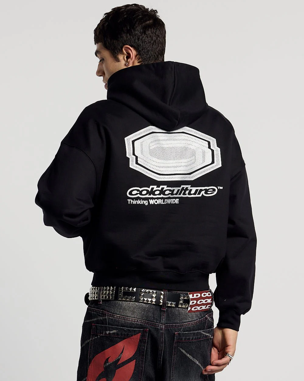 GLITTER HOODIE BLACK - Image 2